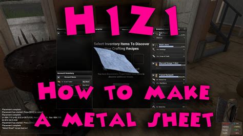 how to make a metal house h1z1|H1Z1 Base Building Tips and Crafting Recipes.